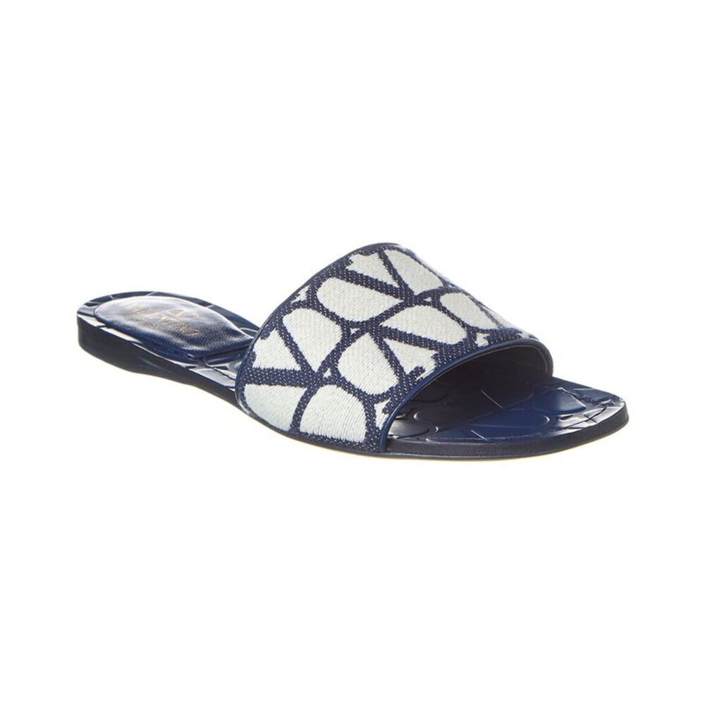 Valentino Toile Iconographe Canvas & Leather Sandal